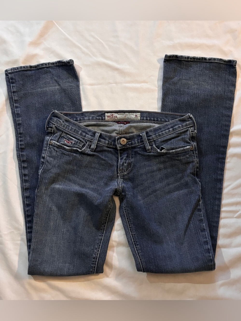 Hollister Vintage 2000’s Women’s Light Blue Lowrise Bootcut Jeans